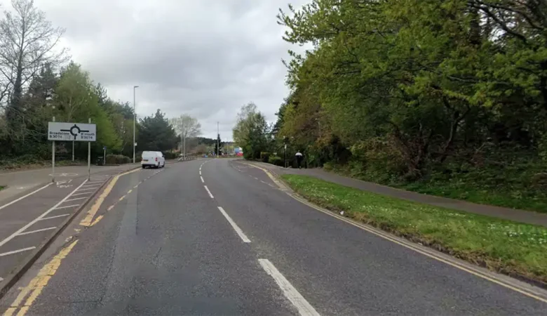 The incident occurred in Adastral Road, Poole, on February 25. Picture: Google