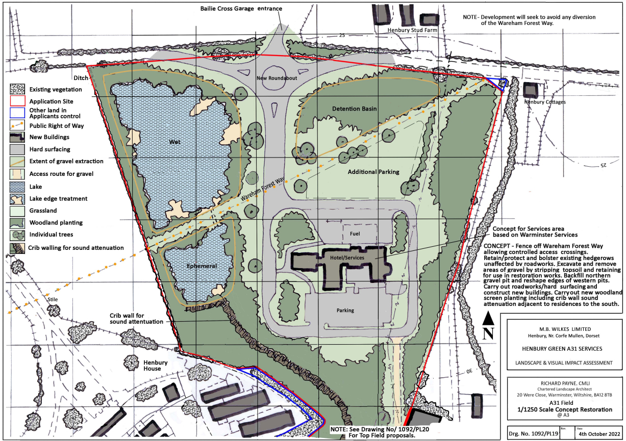 How the layout of one section of the site could look. Picture: Richard Payne Architect/MB Wilkes Ltd/Dorset Council