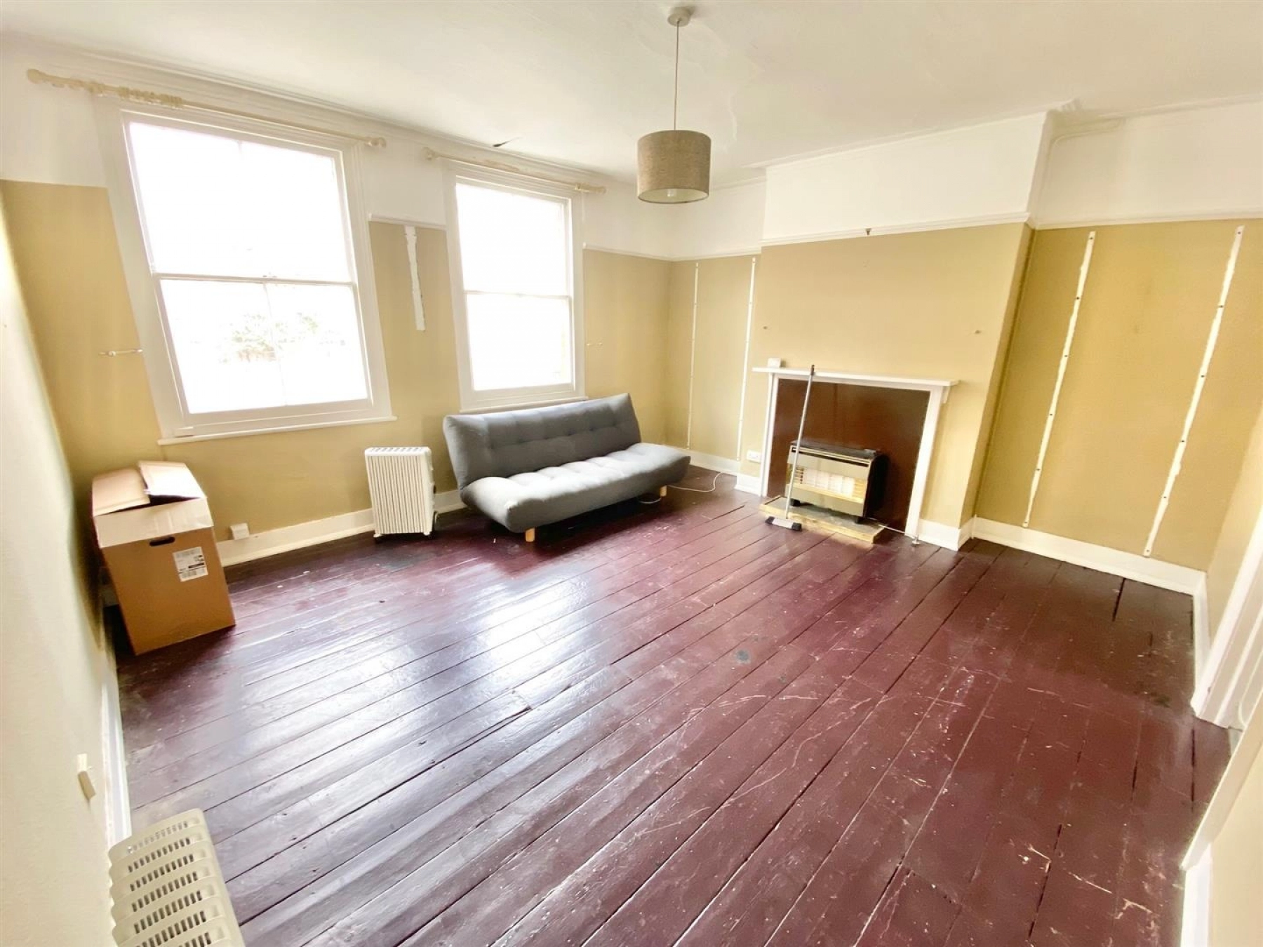 The house is currently split into two flats. Pictures: Danehurst