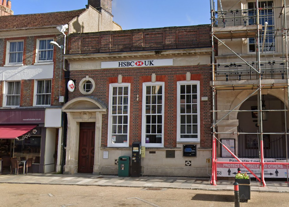 HSBC Blandford. Photo: Google
