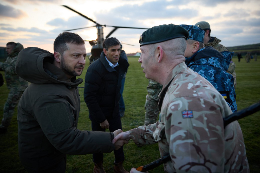 President Volodymyr Zelensky visits Dorset with PM Rishi Sunak