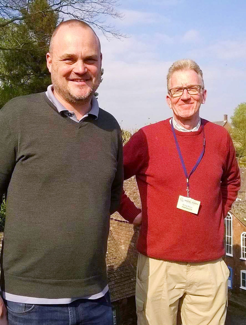 Greg Hoar with ‘Pub Landlord’ Al Murray