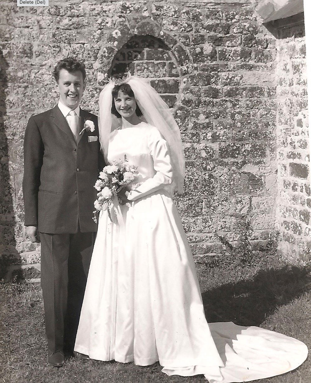 Ian and June Orbell’s wedding day, 1961,