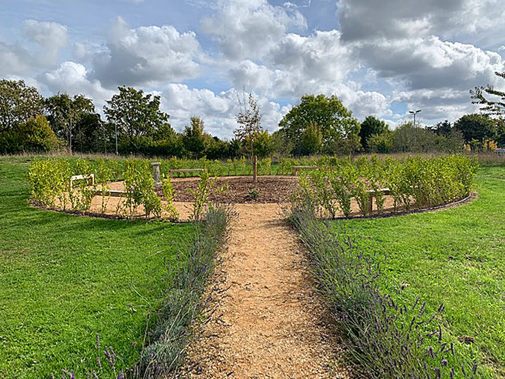 New garden blessed by Bishop