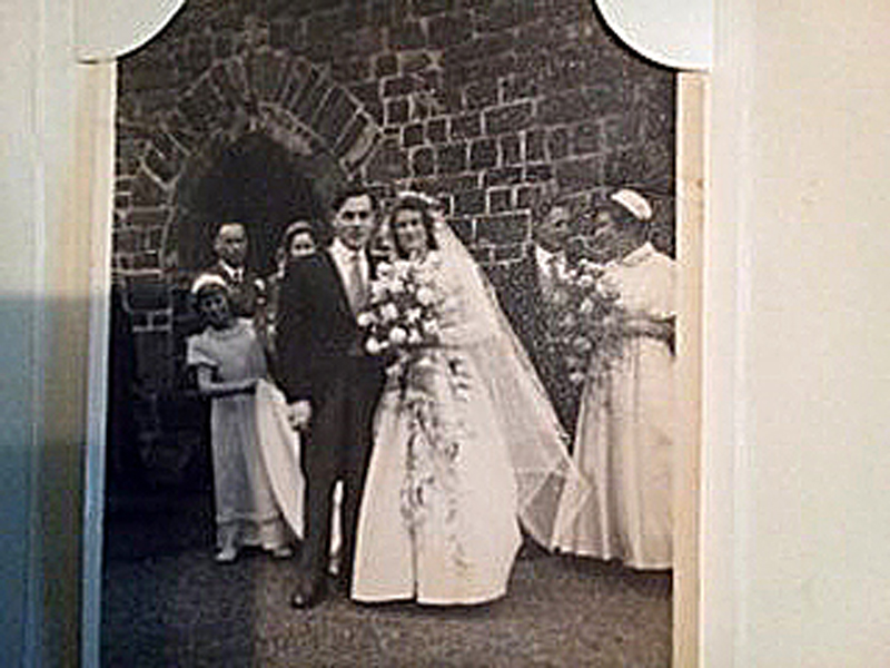 Diane on her wedding day in 1952