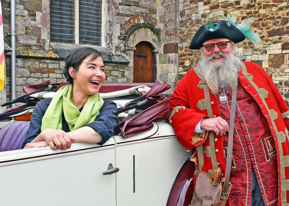 Sonnaz enjoys a joke. Photo by Tom Scrase