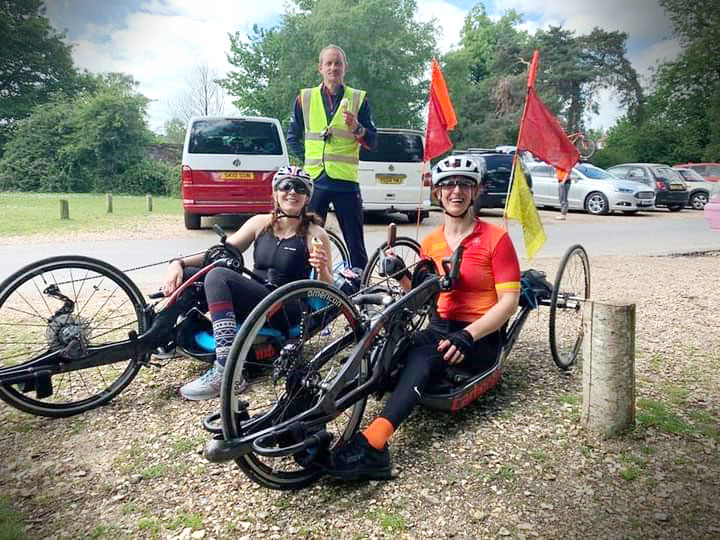 READY: Lindsay Chapman with the carbon bike she’ll be using for her 220-mile challenge. Picture: Dorset Biz News